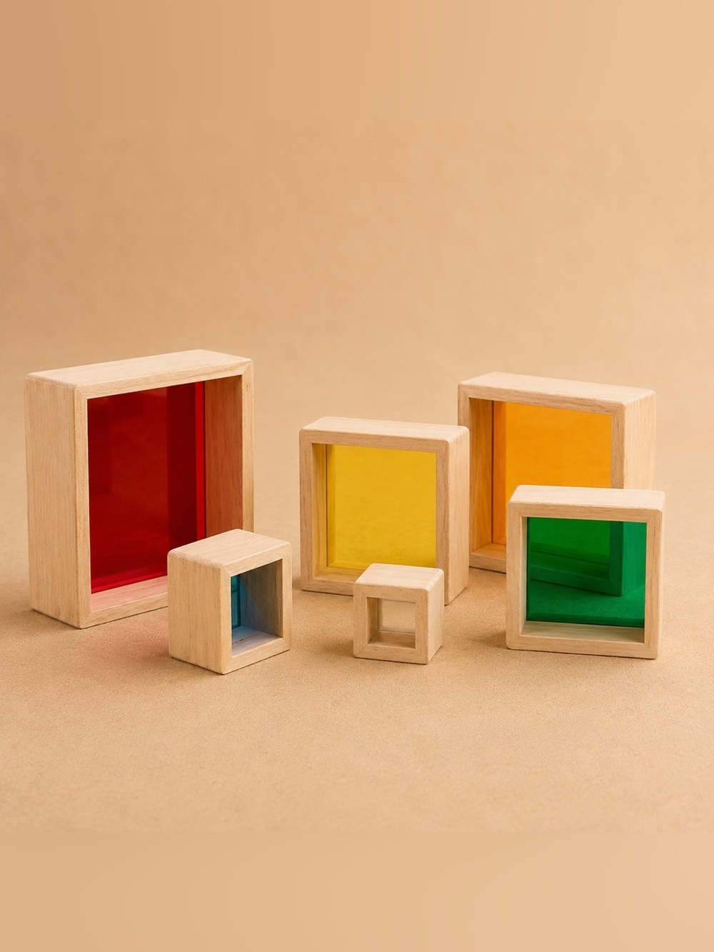 Guidecraft Stacking Rainbow Pyramid - Picture 4 of 15